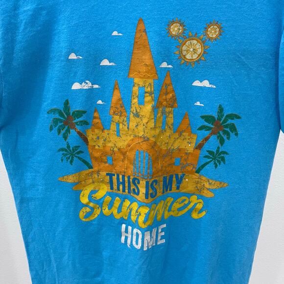Disney Parks Cinderella Sand Castle "This Is My Summer Home" T-shirt ~ Adult MD - Picture 2 of 4